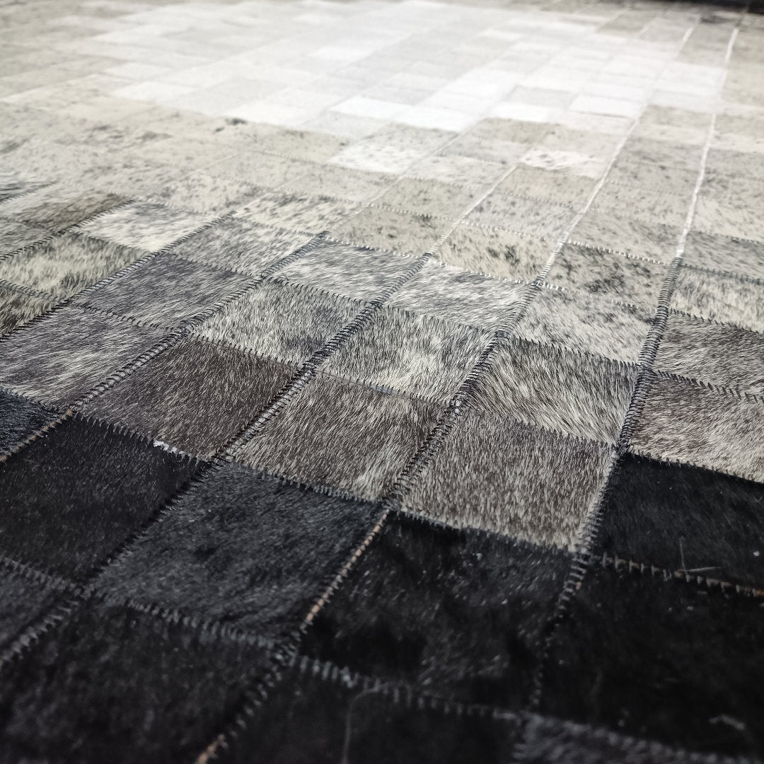 Cowhide Black Patchwork Rug, Natural Cowhide Rug, Area Rug, Custom Rug, Boho Rug,Leather Carpet, New Home Gift, Rugs for Living Room - BuzzLeatherCarpetCowhide Black Patchwork Rug, Natural Cowhide Rug, Area Rug, Custom Rug, Boho Rug,Leather Carpet, New Home Gift, Rugs for Living Room