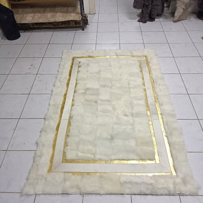 White Sheepskin Rug, Fluffy rug White Soft Area Rug,Natural Floor Fur Rug, Shaggy Rug, Luxury Plush Living Room Rug,Sheep Skin Rug, Soft Rug