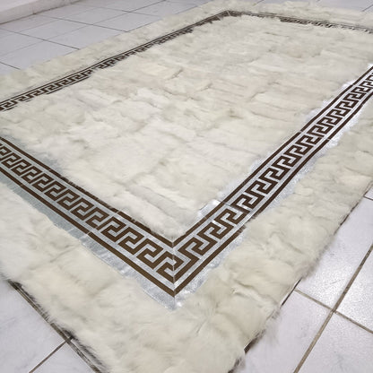 White Sheepskin Rug, White With Sheepskin Fur Rug, Shaggy Rug, Soft Area Rug,Sheepskin Carpet, Fluffy Rug, Leather Carpet,Real Sheepskin Rug