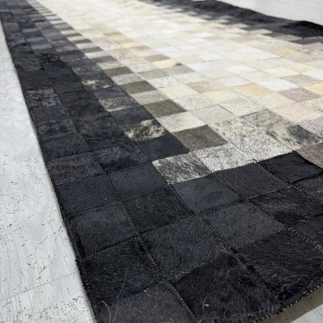 Natural Black and White Cowhide Rug,Real Cowhide Rug,Handmade Rug, Custom Rug,Cowhide Rug for BedRoom,Patchwork Cowhide  Rug,Cowhide  Rug