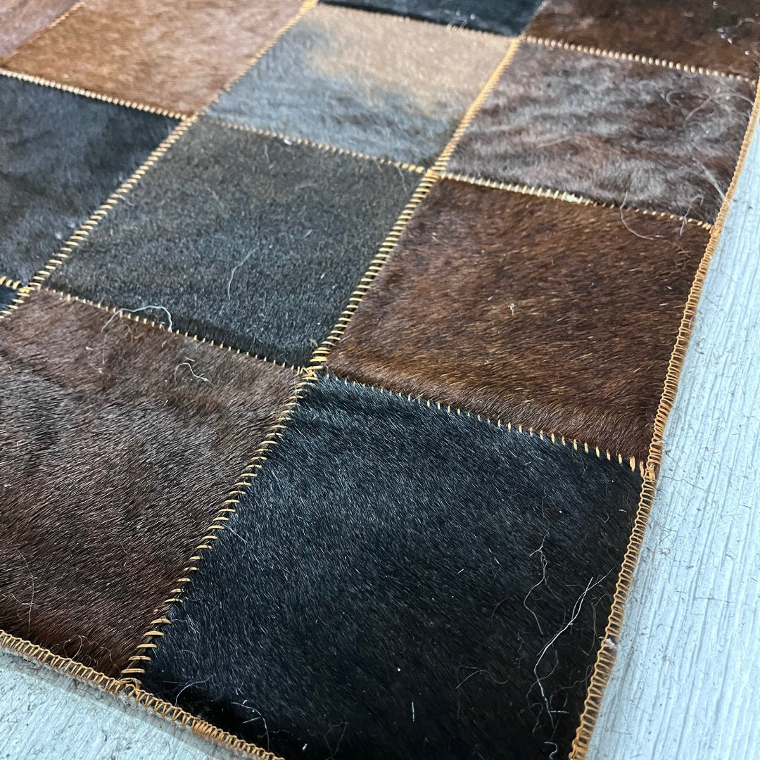 Natural Brown and White Cowhide Rug,Real Cowhide Rug,Handmade Rug, Custom Rug,Cowhide Rug for BedRoom,Patchwork Cowhide Rug,Cowhide Rug