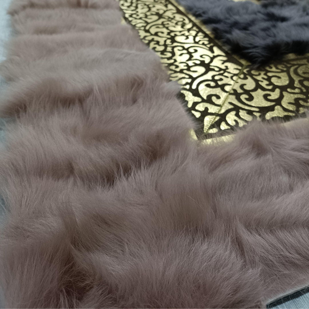 Pink Sheepskin Rug,Pink With Gray Sheepskin Fur Rug, Gold Sheepskin Rug, Pink Sheepskin Rug, Fluffy Gray Sheepskin Carpet, Fluffy Rug