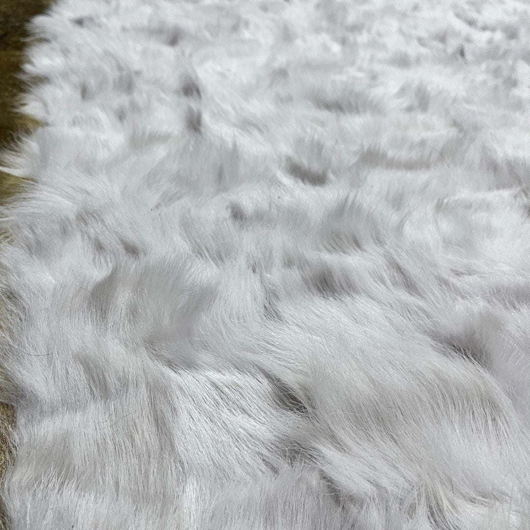 White Sheepskin Rug,White With Gold Sheepskin Fur Rug,Fluffy Rug,Soft Area Rug,Shaggy  Rug ,Rug for Living Room,Wool Rug,Sheepskin Carpet