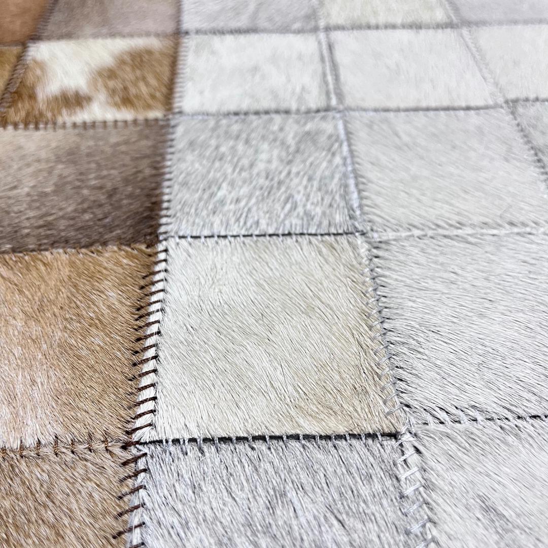 Natural Brown and White Cowhide Rug,Real Cowhide Rug,Handmade Rug, Custom Rug,Cowhide Rug for BedRoom,Patchwork Cowhide Rug,Cowhide Rug